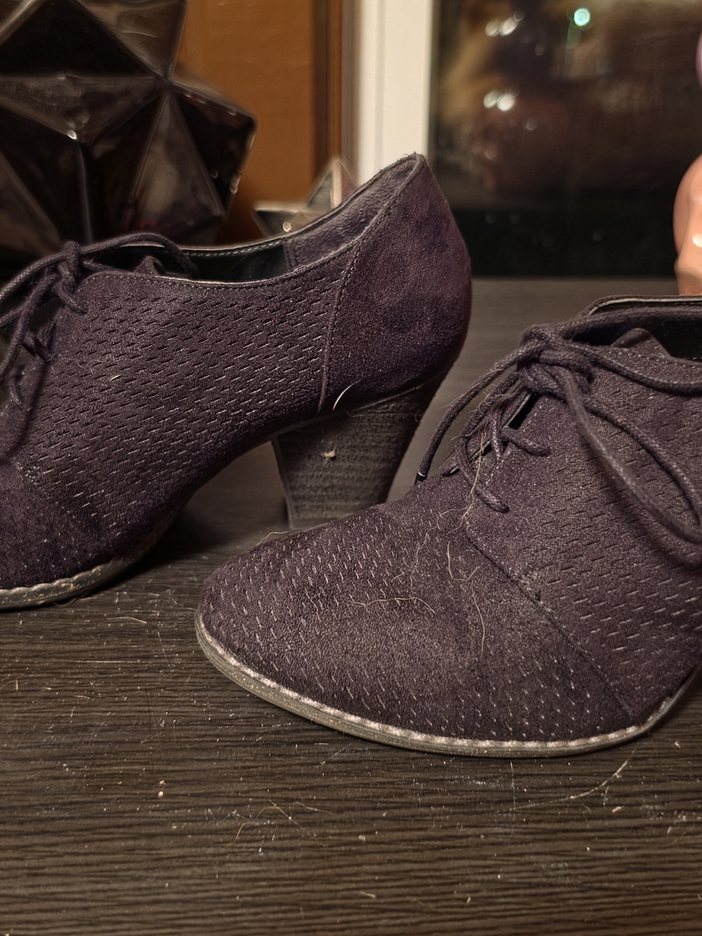 Dr. Scholl's Lace-Up Block Heel Oxfords - Picture 2 of 5